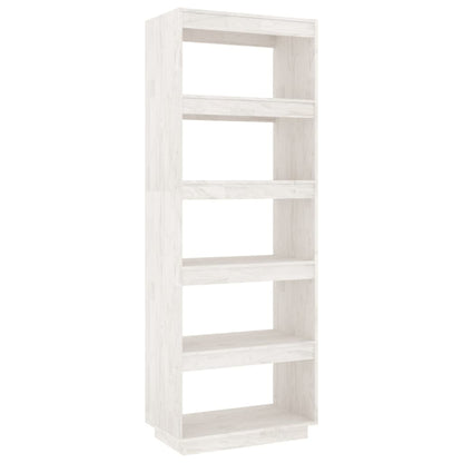 vidaXL Étagère/Séparateur de pièce blanc 60x35x167 cm pin massif