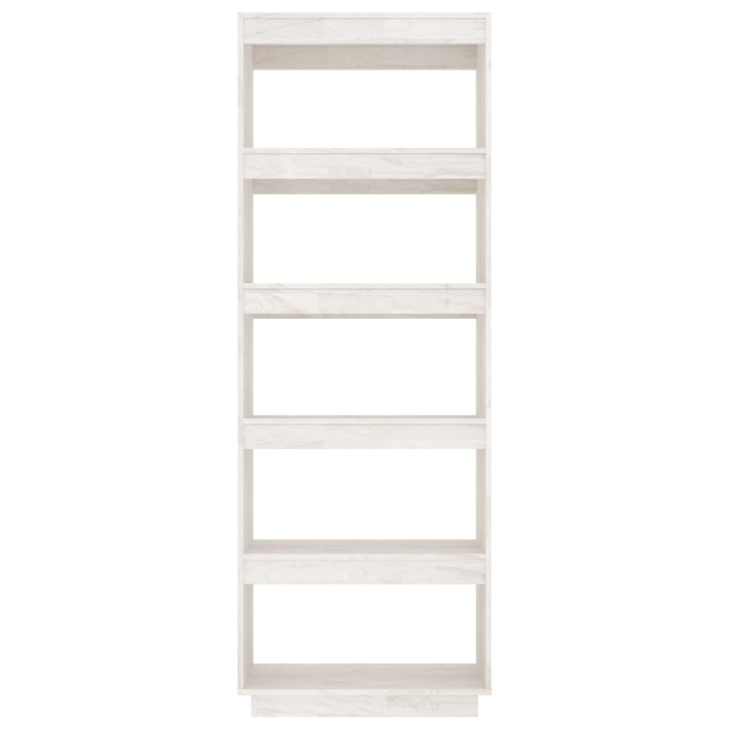 vidaXL Étagère/Séparateur de pièce blanc 60x35x167 cm pin massif