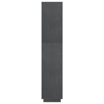 Bücherregal/Raumteiler Grau 60x35x167 cm Massivholz Kiefer