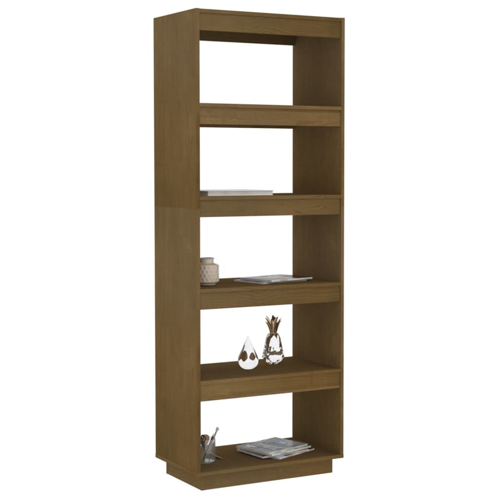 vidaXL Étagère/Séparateur de pièce Marron Miel 60x35x167 cm Bois de pin massif