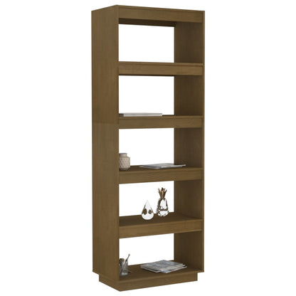 vidaXL Étagère/Séparateur de pièce Marron Miel 60x35x167 cm Bois de pin massif