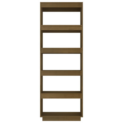 vidaXL Étagère/Séparateur de pièce Marron Miel 60x35x167 cm Bois de pin massif