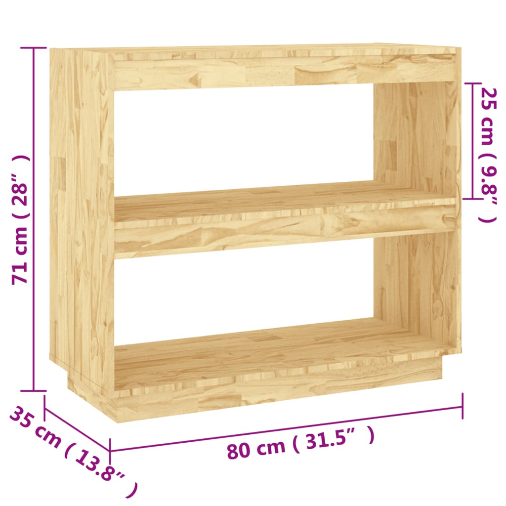 vidaXL Bibliothèque 80x35x71 cm Bois de pin massif