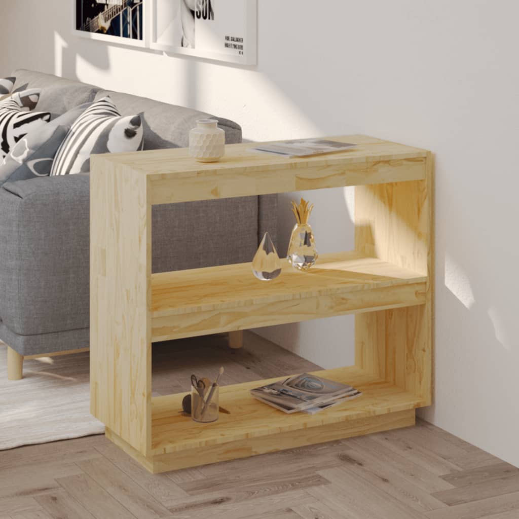 vidaXL Bibliothèque 80x35x71 cm Bois de pin massif