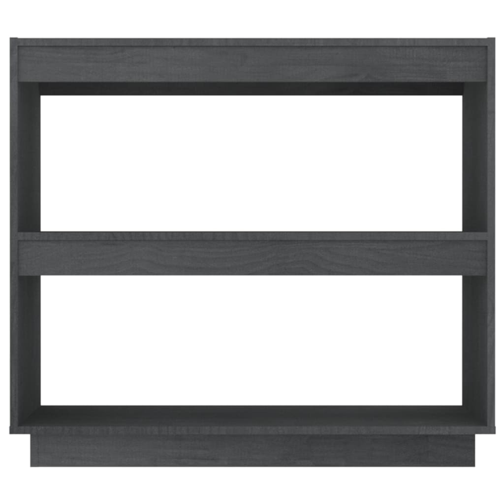 vidaXL Bibliothèque Gris 80x35x71 cm Pin massif