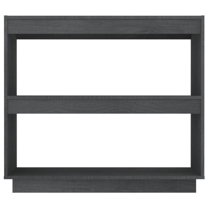 vidaXL Bibliothèque Gris 80x35x71 cm Pin massif