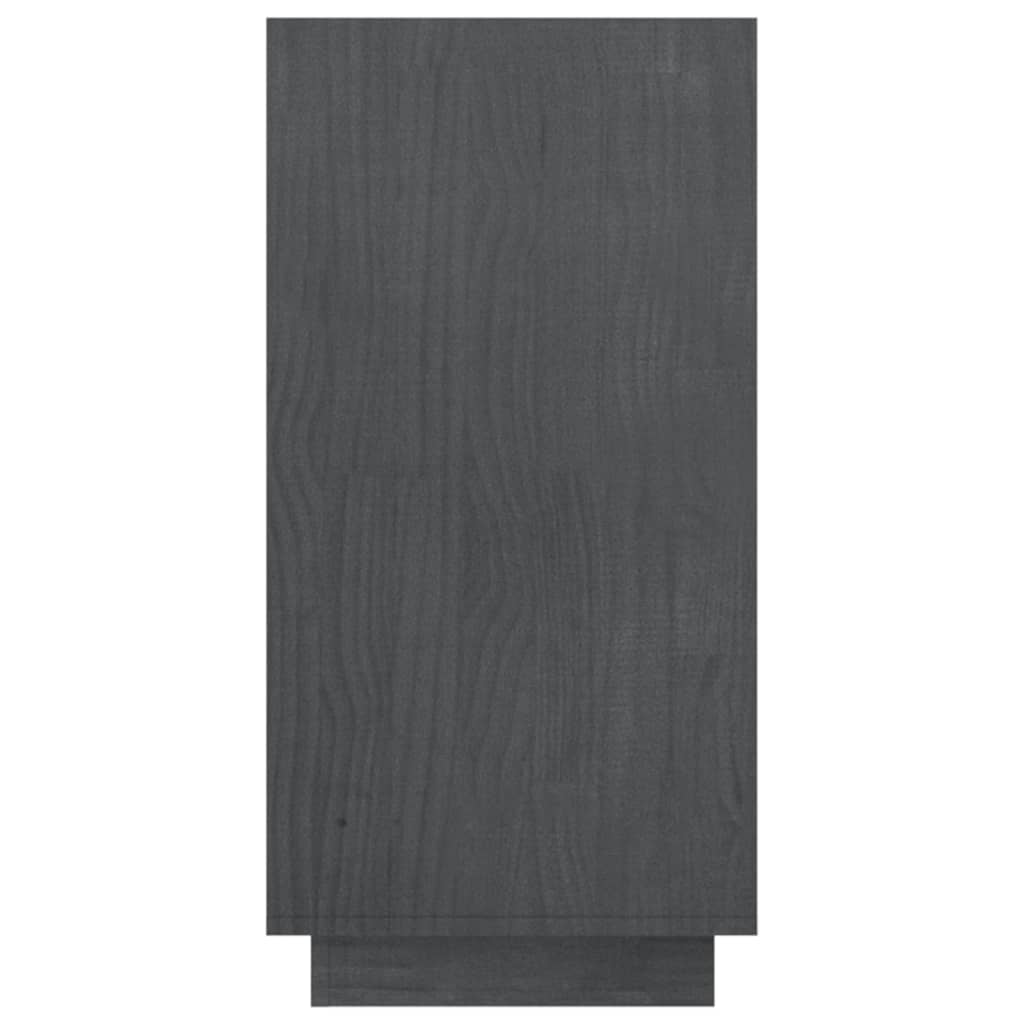 vidaXL Bibliothèque Gris 80x35x71 cm Pin massif