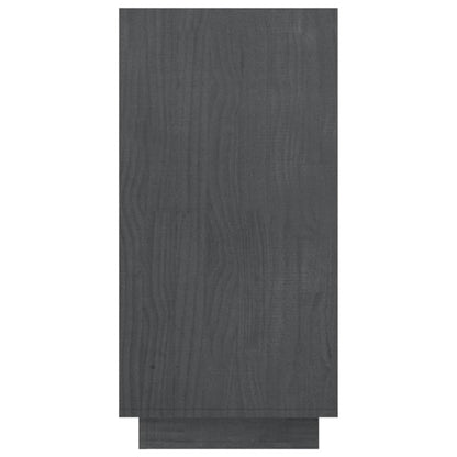 vidaXL Bibliothèque Gris 80x35x71 cm Pin massif