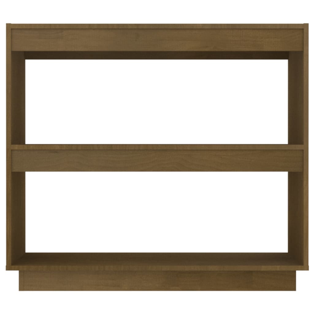 vidaXL Étagère à livres marron miel 80x35x71 cm Bois de pin massif