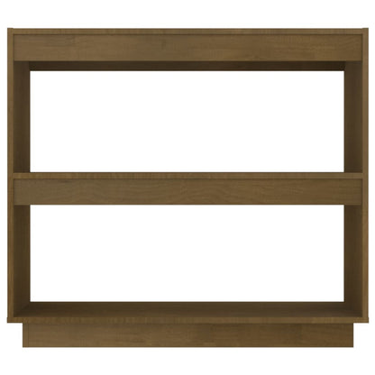 vidaXL Étagère à livres marron miel 80x35x71 cm Bois de pin massif