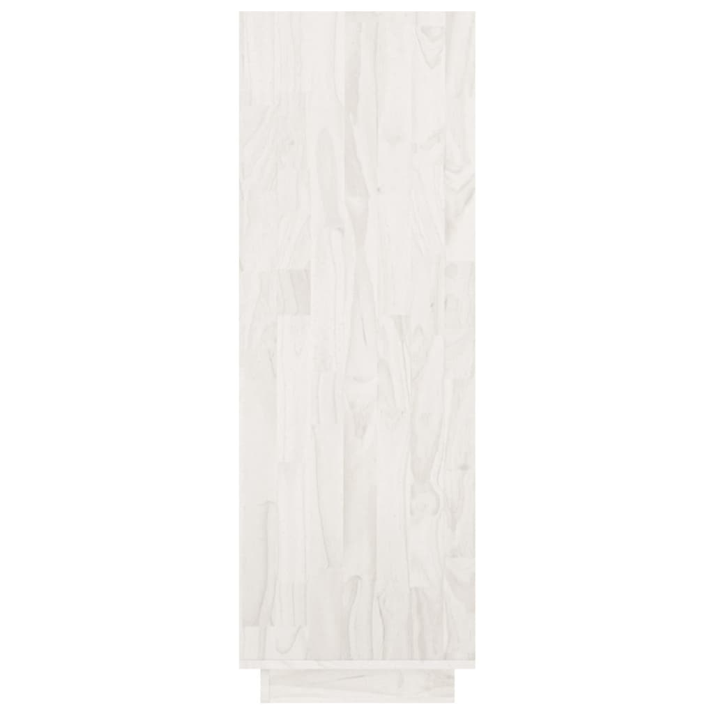 vidaXL Étagère à livres/Cloison de séparation Blanc 80x35x103 cm Bois de pin massif