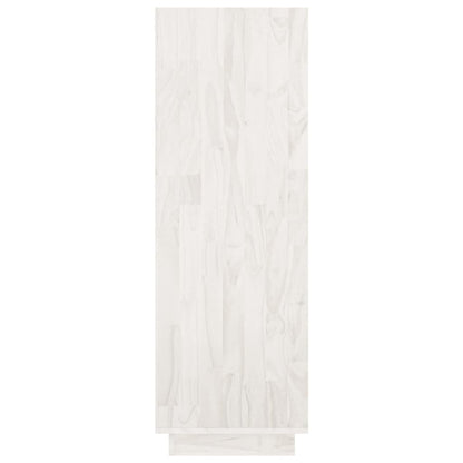 vidaXL Étagère à livres/Cloison de séparation Blanc 80x35x103 cm Bois de pin massif