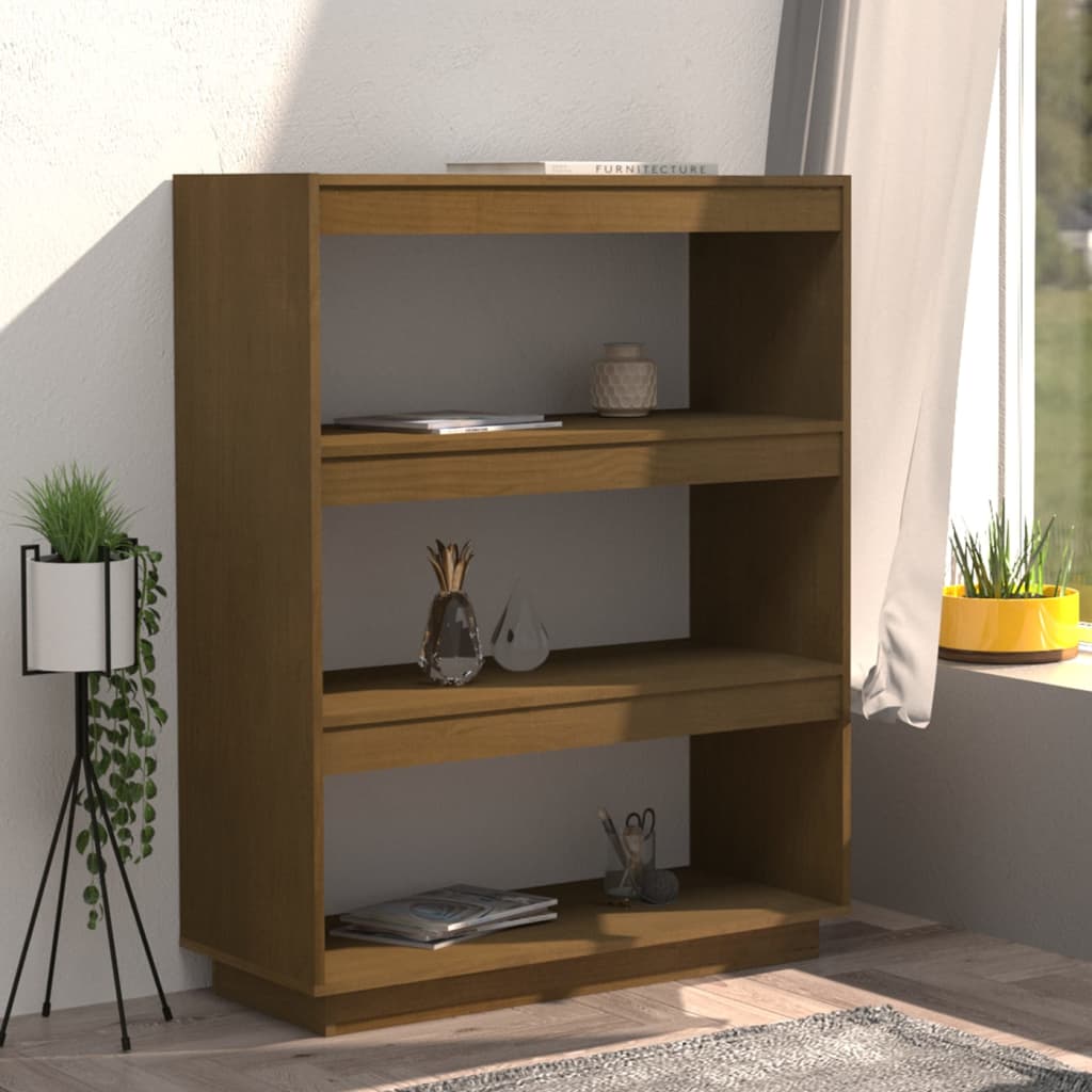 vidaXL Étagère/Séparateur de pièce Marron Miel 80x35x103 Bois de pin massif