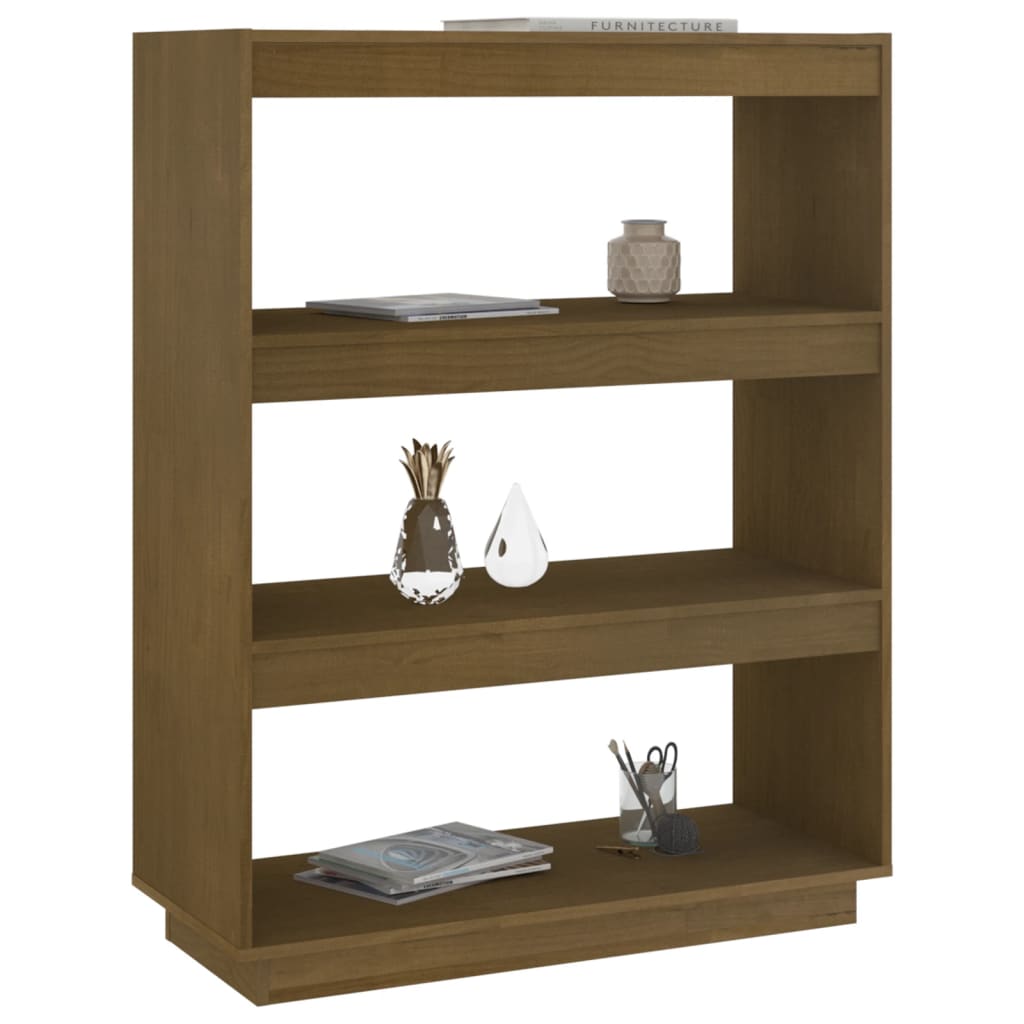 vidaXL Étagère/Séparateur de pièce Marron Miel 80x35x103 Bois de pin massif