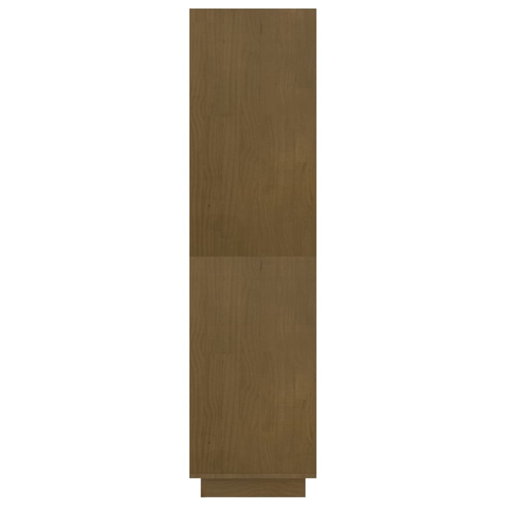 vidaXL Bücherregal/Raumteiler Honigbraun 80x35x135 Massivholz Kiefer