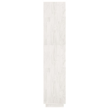 vidaXL Bücherregal/Raumteiler Weiß 80x35x167 cm Massivholz Kiefer
