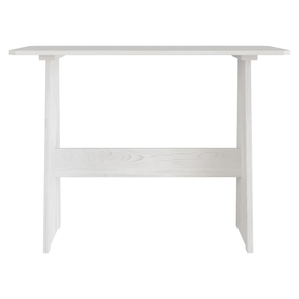 vidaXL Ensemble banquette d'angle 3 pcs REINE blanc pin massif