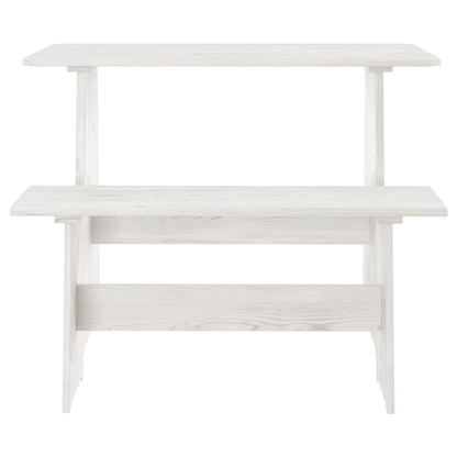 vidaXL Ensemble banquette d'angle 3 pcs REINE blanc pin massif