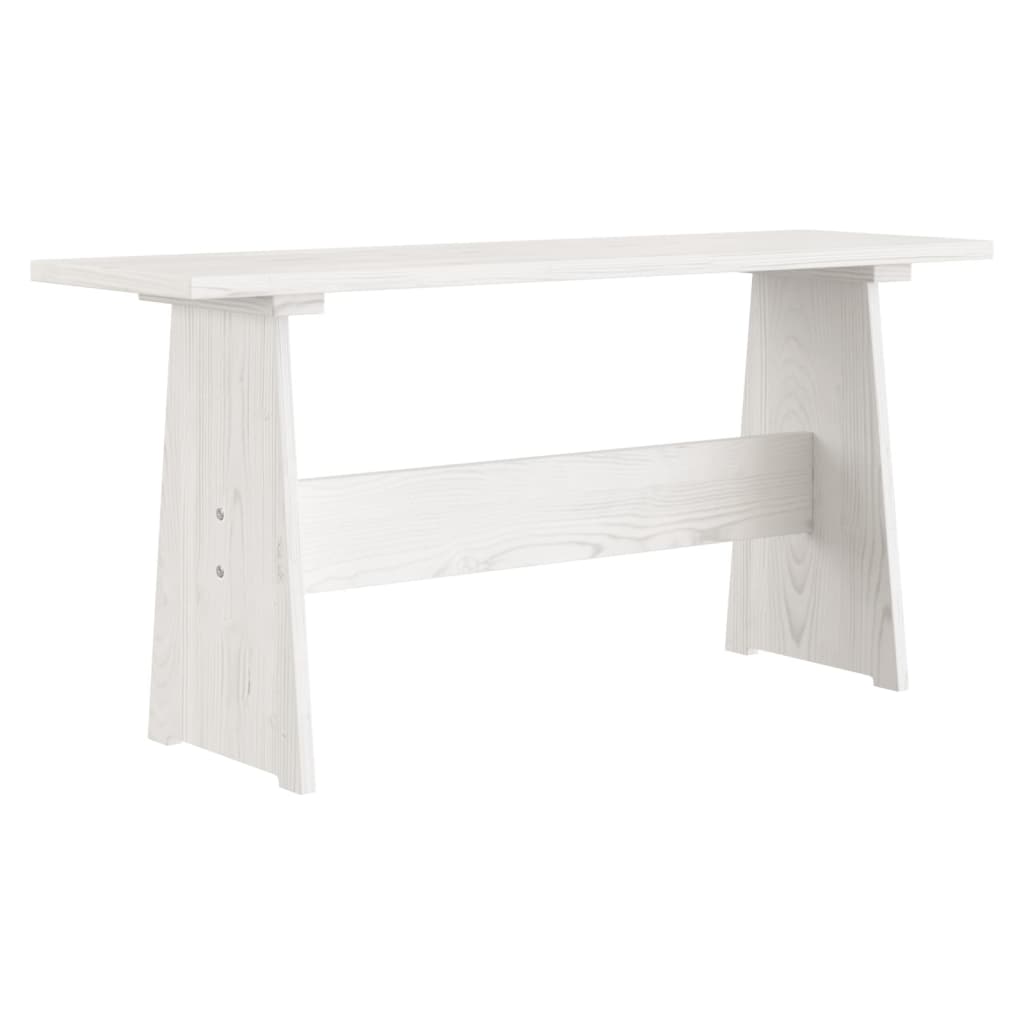 vidaXL Ensemble banquette d'angle 3 pcs REINE blanc pin massif