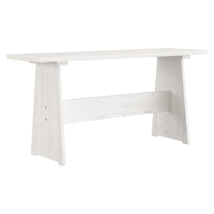 vidaXL Ensemble banquette d'angle 3 pcs REINE blanc pin massif