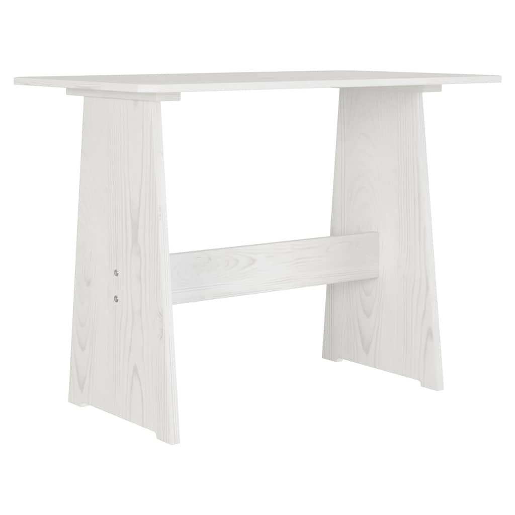 vidaXL Ensemble banquette d'angle 3 pcs REINE blanc pin massif