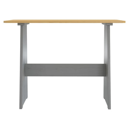 vidaXL Ensemble banquette d'angle 3 pcs REINE miel-marron gris pin massif