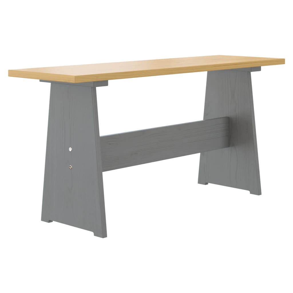 vidaXL Ensemble banquette d'angle 3 pcs REINE miel-marron gris pin massif