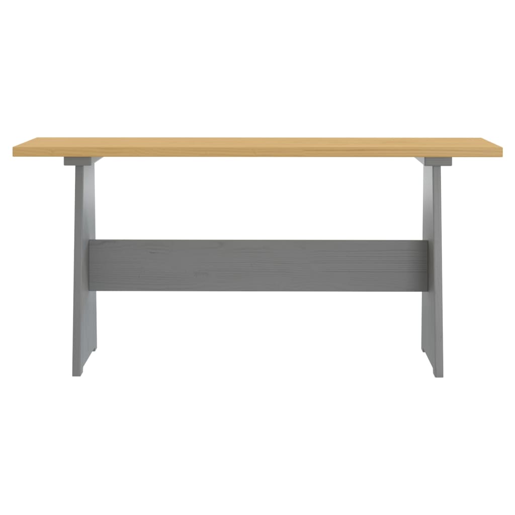 vidaXL Ensemble banquette d'angle 3 pcs REINE miel-marron gris pin massif