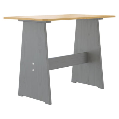 vidaXL Ensemble banquette d'angle 3 pcs REINE miel-marron gris pin massif