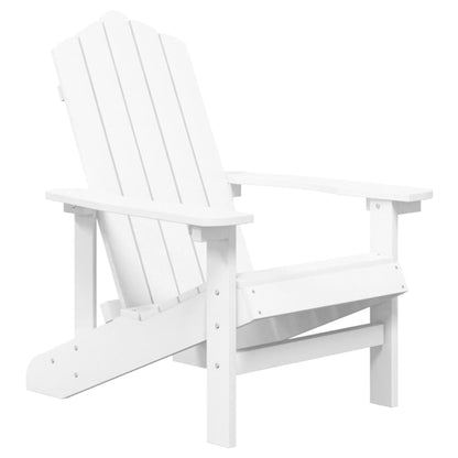 vidaXL Chaise de jardin Adirondack en HDPE blanc