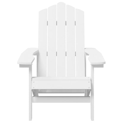 vidaXL Chaise de jardin Adirondack en HDPE blanc