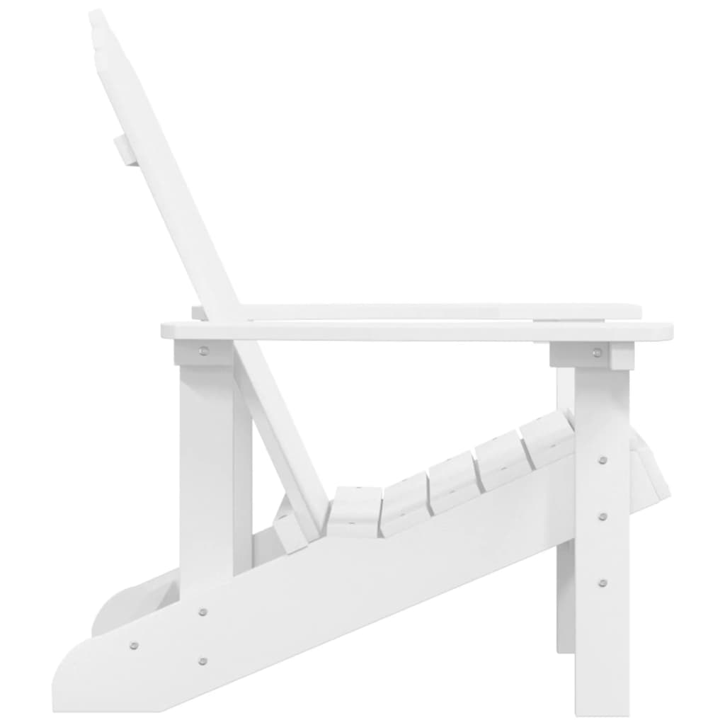 vidaXL Chaise de jardin Adirondack en HDPE blanc