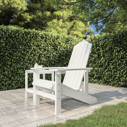 vidaXL Chaise de jardin Adirondack en HDPE blanc