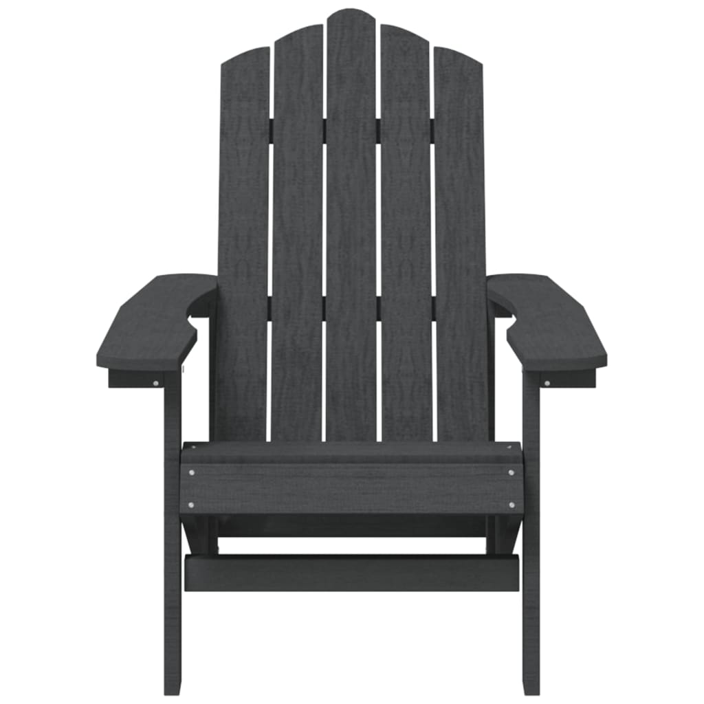 vidaXL Adirondack-Gartenstuhl HDPE Anthrazit