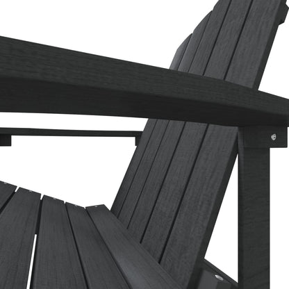 vidaXL Adirondack-Gartenstuhl HDPE Anthrazit