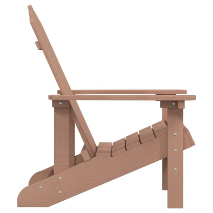vidaXL Chaise de jardin Adirondack en HDPE marron