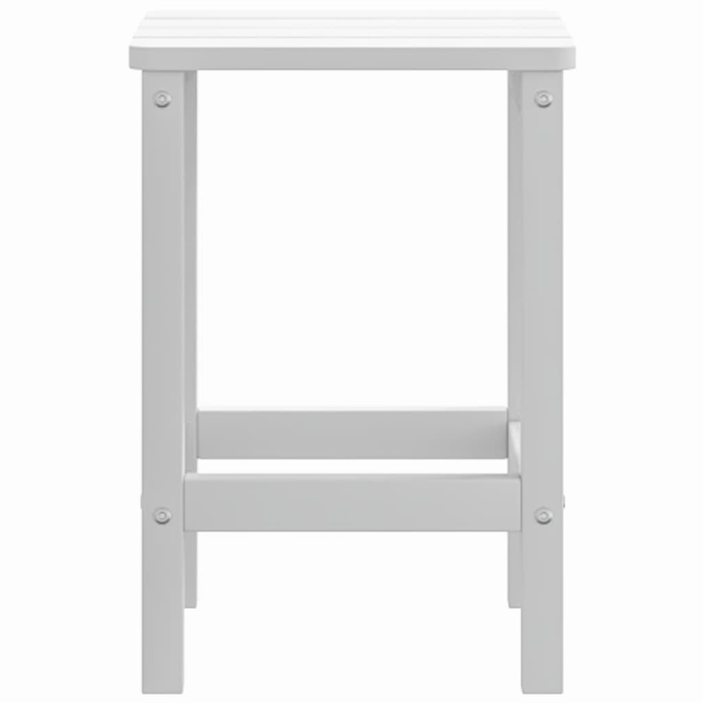vidaXL Adirondack-Gartentisch Weiß 38x38x46 cm HDPE