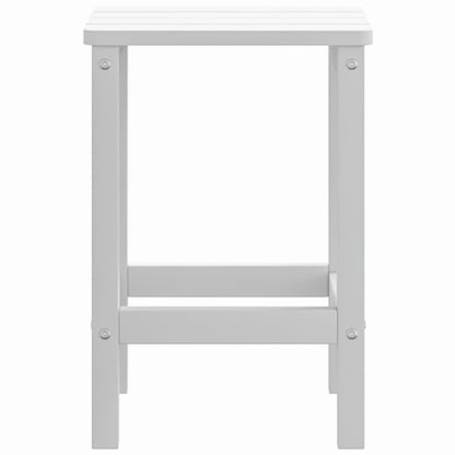 vidaXL Adirondack-Gartentisch Weiß 38x38x46 cm HDPE