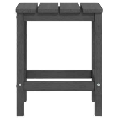 vidaXL Garten Adirondack-Tisch Anthrazit 38x38x46 cm HDPE