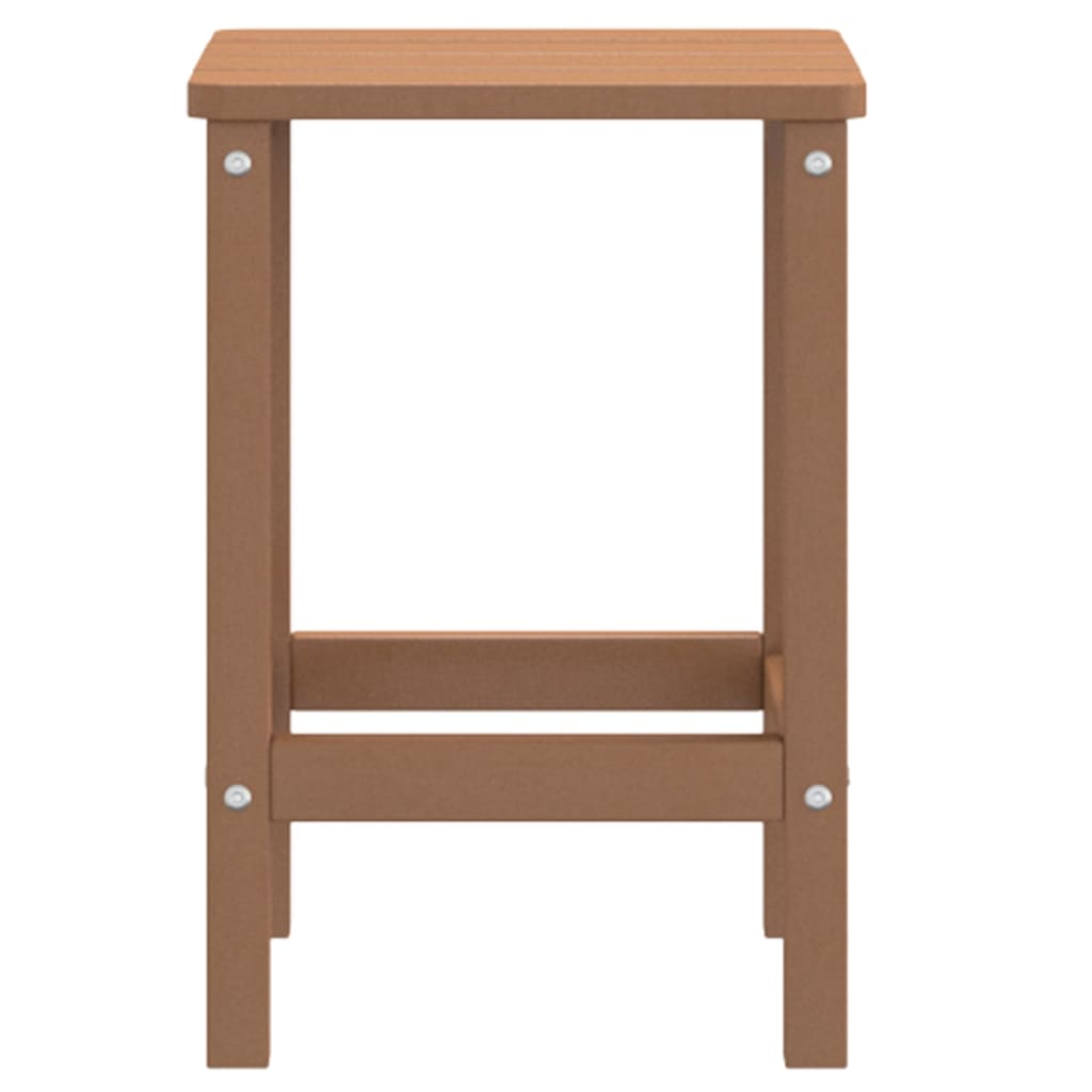 vidaXL Adirondack-Gartentisch Braun 38x38x46 cm HDPE