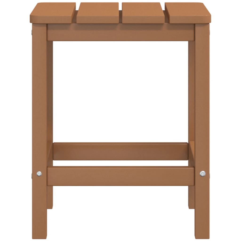 vidaXL Adirondack-Gartentisch Braun 38x38x46 cm HDPE