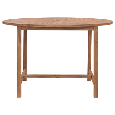 vidaXL Garten-Esstisch Ø110x75 cm Massivholz Teak