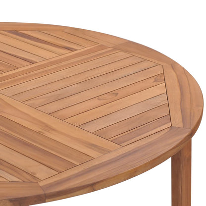 vidaXL Garten-Esstisch Ø110x75 cm Massivholz Teak