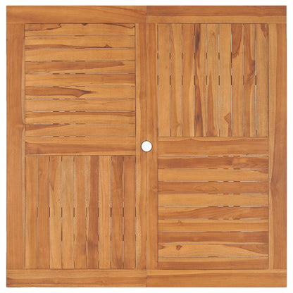 vidaXL Garten-Esstisch 110x110x75 cm Massivholz Teak