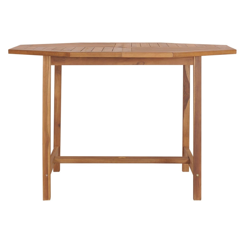 vidaXL Garten-Esstisch 110x110x75 cm Massivholz Teak