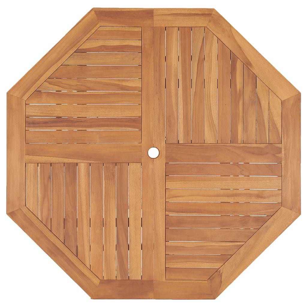vidaXL Garten-Esstisch 110x110x75 cm Massivholz Teak