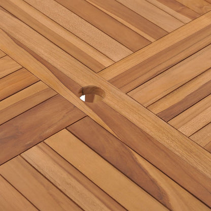 vidaXL Garten-Esstisch 110x110x75 cm Massivholz Teak