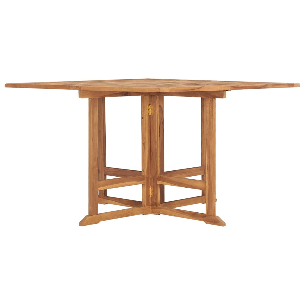 vidaXL Garten-Esstisch Klappbar 110x110x75 cm Massivholz Teak