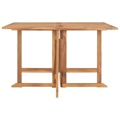 vidaXL Garten-Esstisch Klappbar 110x110x75 cm Massivholz Teak