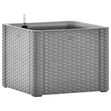 vidaXL Jardinière surélevée auto-irrigante Gris 43x43x33 cm